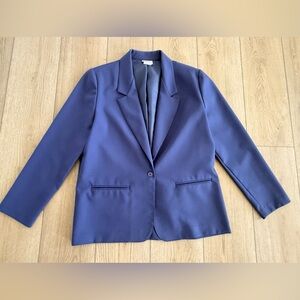 Vintage Classic Women's Purple Blazer Size 14